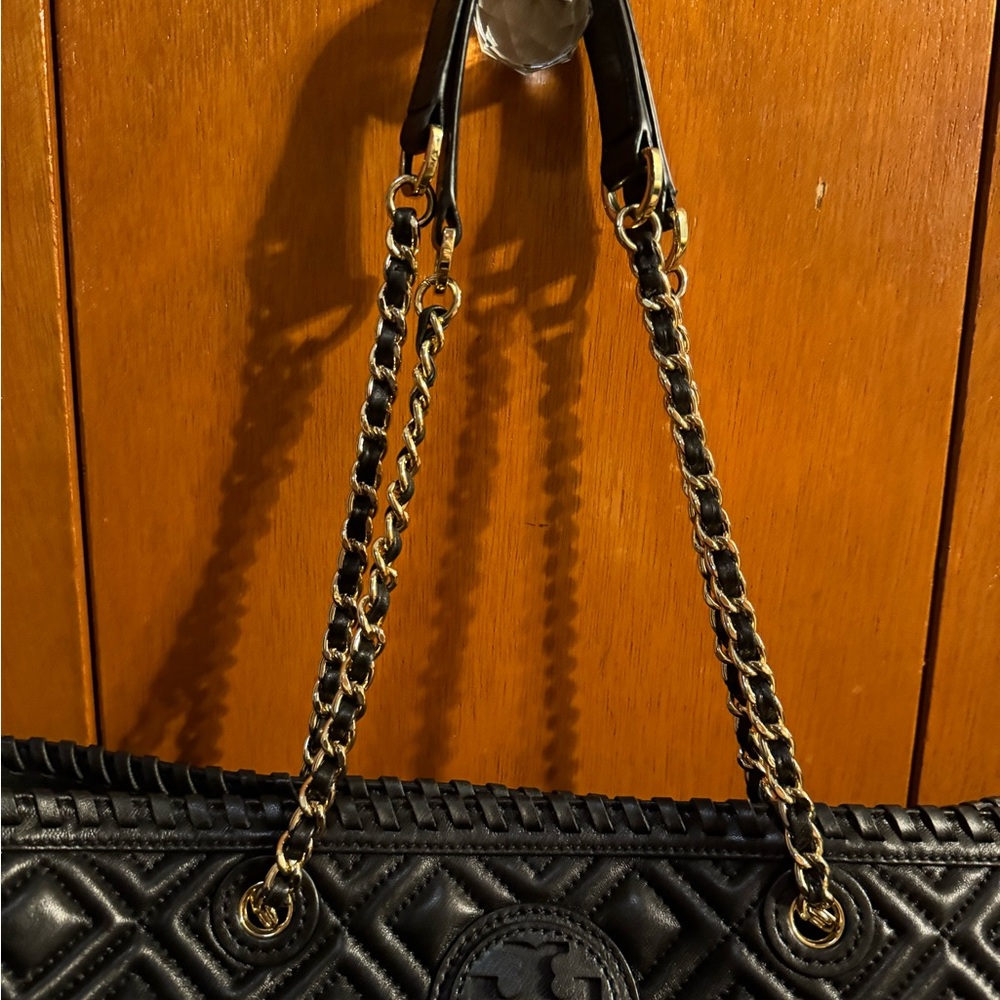 Tory Burch Black Tote(Marion tote) - Picture 3 of 14